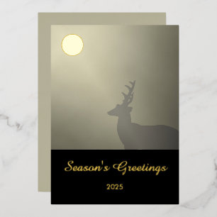 Buck in Moonlight Scene "Season's Greetings"