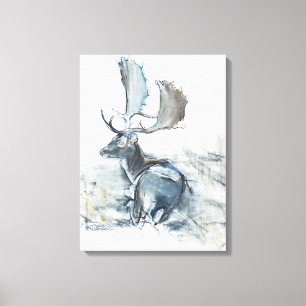 Buck in the Grass 2006 Canvas Print
