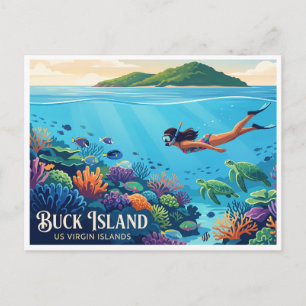 Buck Island Reef National Monument Christiansted Postcard