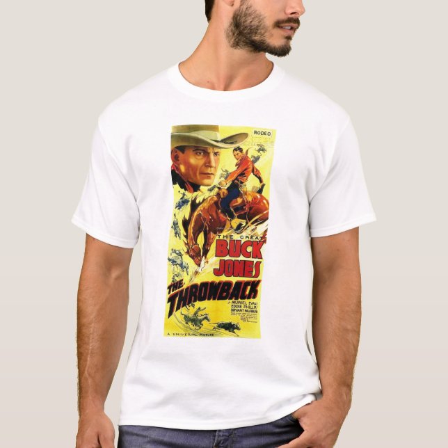 Buck Jones 1935 vintage movie poster T-shirt (Front)