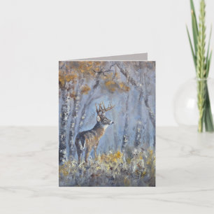 Buck Meadow - hand painted Card