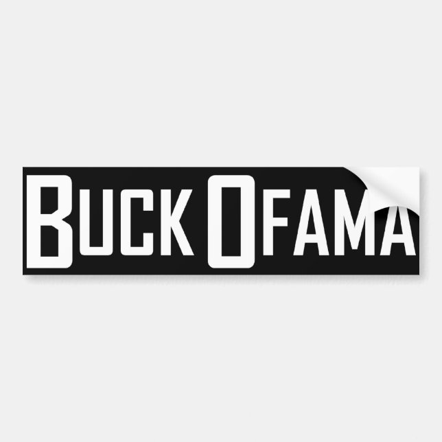 Buck Ofama Bumper Sticker (Front)