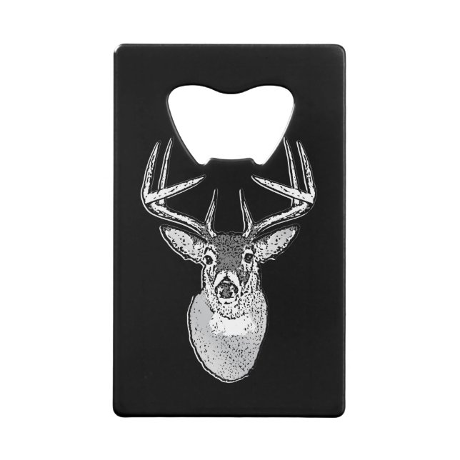 Buck on Black White Tail Deer head (Front)