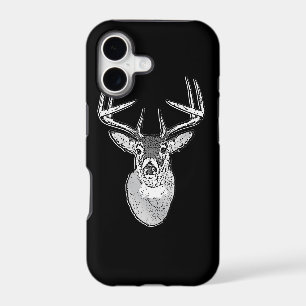 Buck on Bold Black White Tail Deer