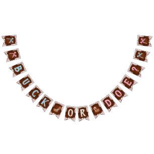 Buck or Doe? Baby Shower Reveal Bunting