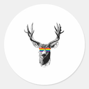 BUCK PRIDE CLASSIC ROUND STICKER