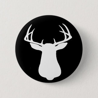 BUCK SILLHOUETTE 6 CM ROUND BADGE