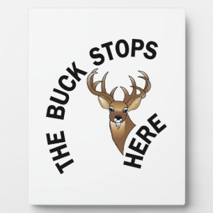 Buck Stops Here Plaque