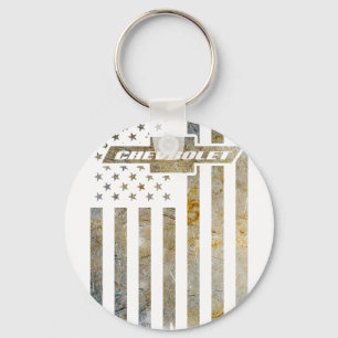 Buck Wear Chevy Camo Accent Flag 1 Key Ring