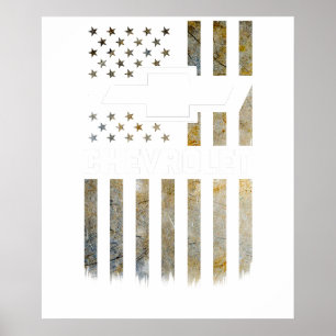 Buck Wear Chevy Camo Accent Flag 2 Poster