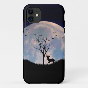 Buck with Big Rack Against Full Moon Case-Mate iPhone Case