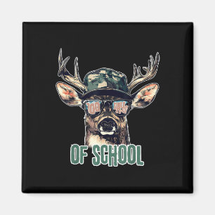Bucked 100 Days Of School Deer Hunting Boy Girls 1 Magnet