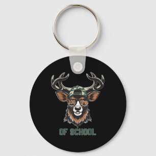 Bucked 100 Days Of School Deer Student Boy Girls 1 Key Ring