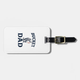 Bucket Dad Fishing Vintage Engraving Design_1 Luggage Tag