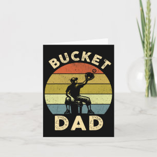 Bucket Dad Softball Dad Baseball Funny Coach Fathe Card