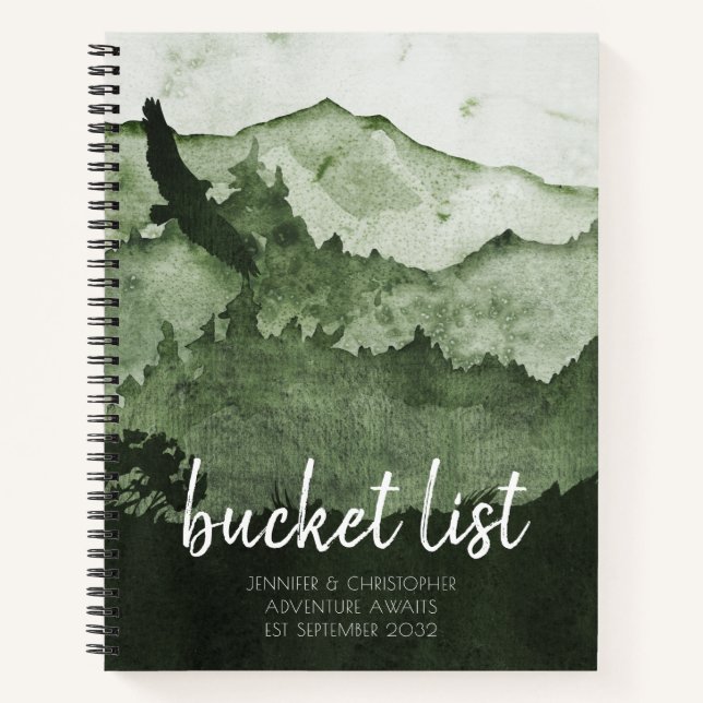 Bucket List Couples Adventure Keepsake Journal (Front)