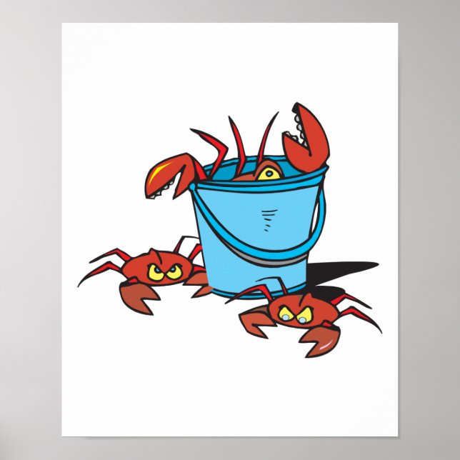 bucket of crabs poster (Front)