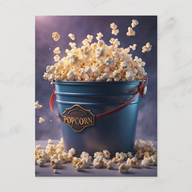 Bucket of Popcorn Postcard (Front)