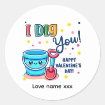 Bucket & Spade Gift idea “I Dig You” Valentine