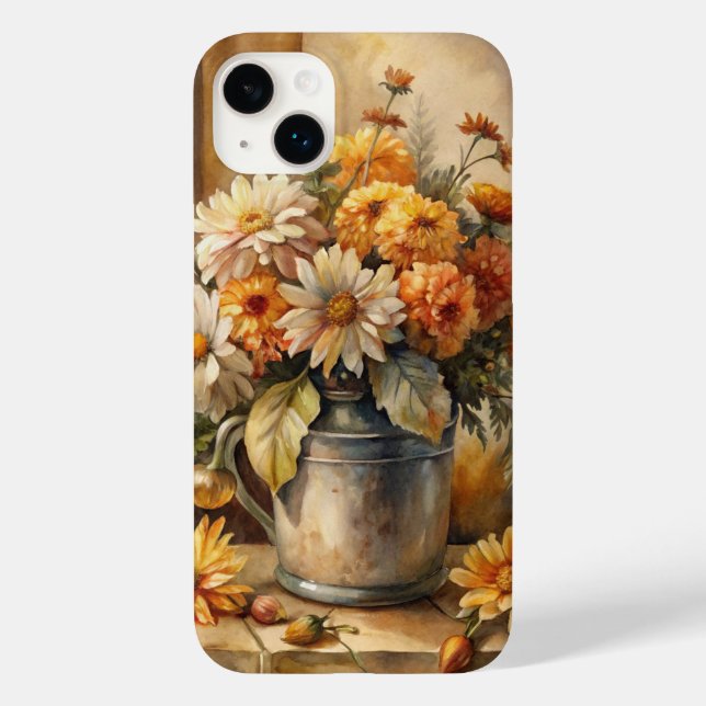 Bucket with Fall Floral   Case-Mate iPhone Case (Back)