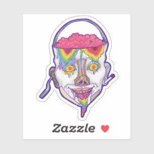 Buckethead Portrait Slap Sticker 3"x3"