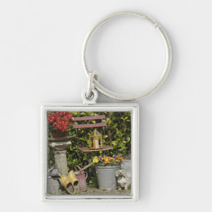 Buckets, shoes, and flowers, Zaanse Schans, Key Ring