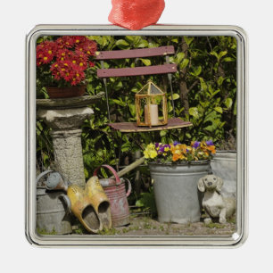 Buckets, shoes, and flowers, Zaanse Schans, Metal Tree Decoration