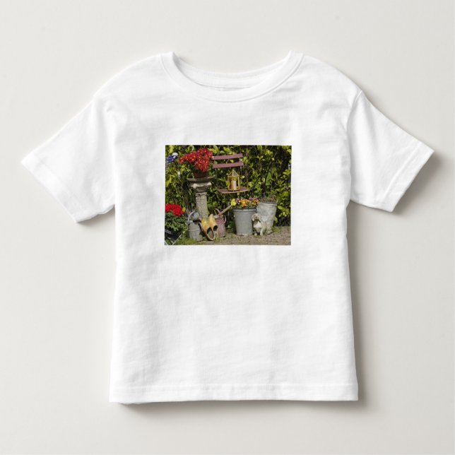 Buckets, shoes, and flowers, Zaanse Schans, Toddler T-Shirt (Front)