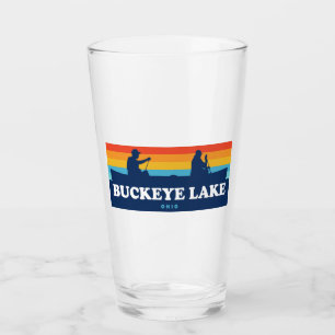 Buckeye Lake Ohio Canoe Glass