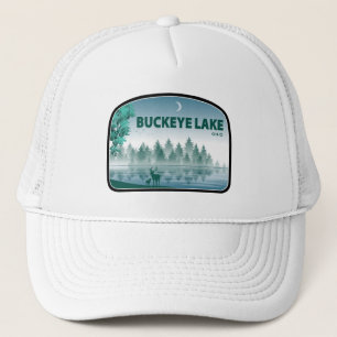 Buckeye Lake Ohio Deer Trucker Hat