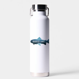 Buckeye Lake Ohio Fish Water Bottle