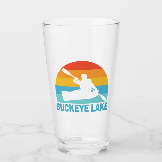 Buckeye Lake Ohio Kayak Glass (Front)