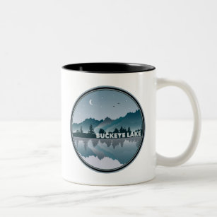 Buckeye Lake Ohio Reflection Two-Tone Coffee Mug
