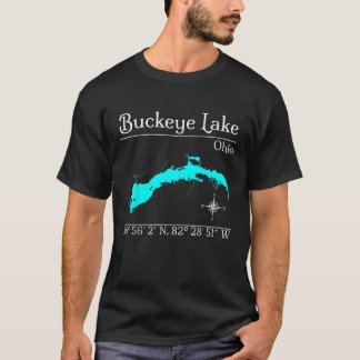 Buckeye Lake Ohio Unisex Adult Black Small Short S T-Shirt