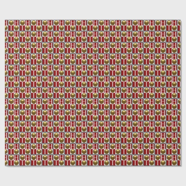 Buckeye Nut Ohio Gift Wrap (Flat)