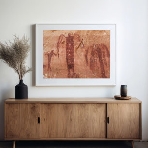 Buckhorn Wash Spirits Pictograph Panel Utah Poster