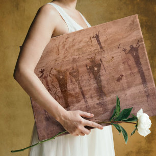 Buckhorn Wash Utah Spirit Figures Pictograph Canvas Print