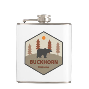 Buckhorn Wilderness Washington Bear Hip Flask