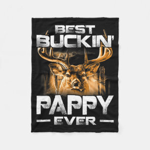 Buckin' Pappy Ever Shirt Deer Hunting Bucking Fath Fleece Blanket