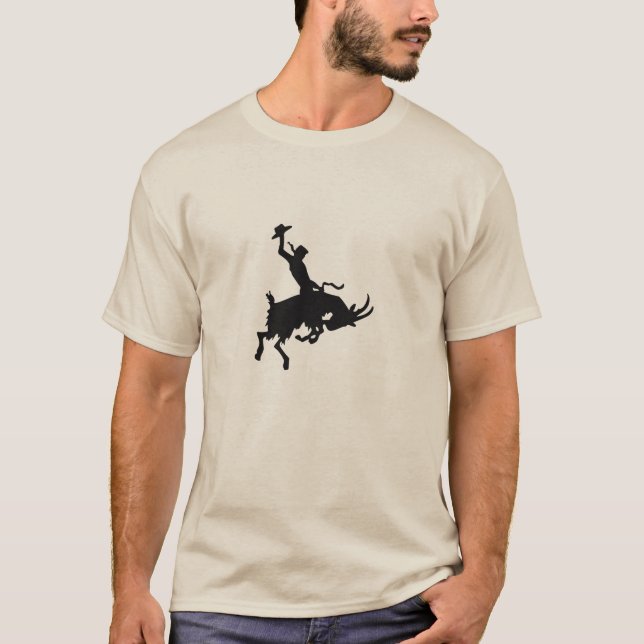Bucking Bronco Billy Goat T-Shirt (Front)