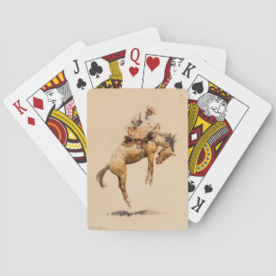 Bucking Bronco by Edward Borein Playing Cards
