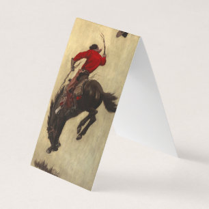 Bucking Bronco by Newell Convers Wyeth Business Card