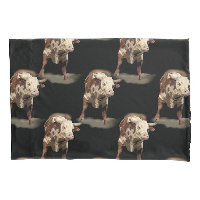 Bucking Bull Pillowcase (Front)