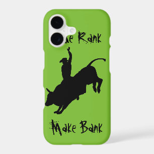 Bucking Bull Riding Rodeo Cowboy Ride Rank Case