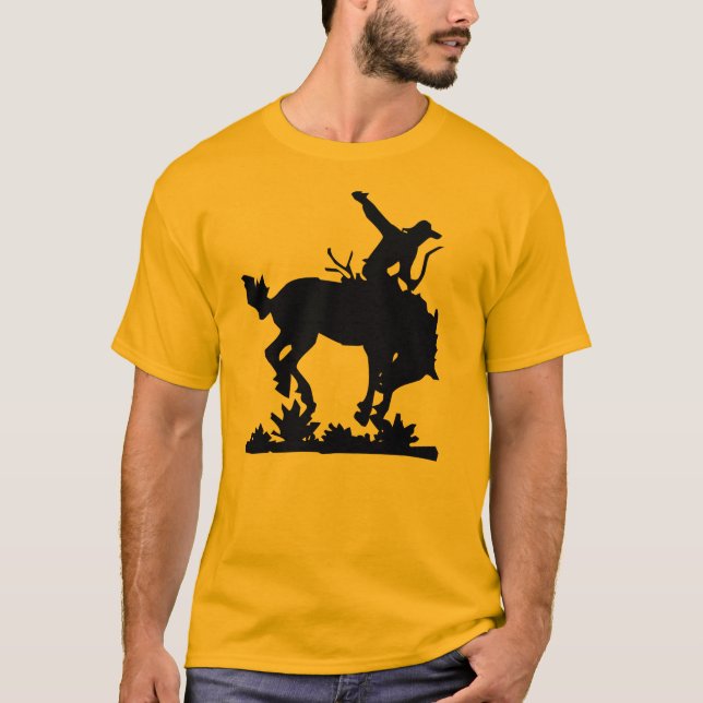 Bucking horse and archer Any Colour You Like T-Shirt (Front)