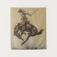 “Bucking Horse” Western Art by Will James