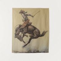 “Bucking Horse” Western Art by Will James