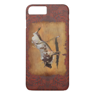 Bucking Rodeo Bull on faux Parchment Designer Gift iPhone 8 Plus/7 Plus Case