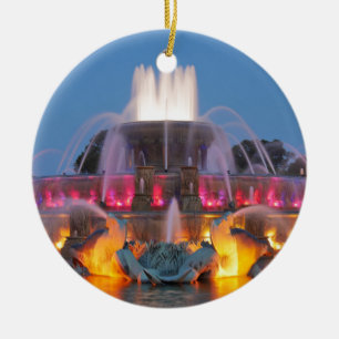 Buckingham Fountain 01.JPG Ceramic Tree Decoration