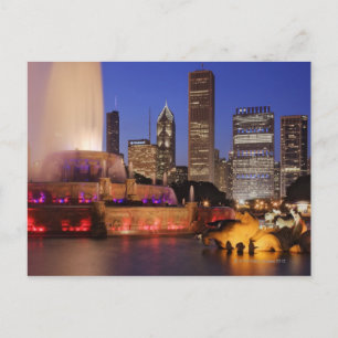 Buckingham Fountain at Dusk Postcard